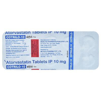 COTRILO 10 Tablet 10's - High Cholesterol-Dys