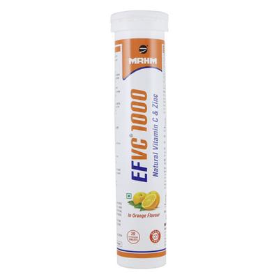EFVC 1000 Orange Flavour Tablet 20's - Supplements-Vic