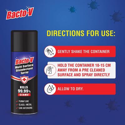 Bacto-V Multi Surface Disinfectant Spray 250 ml - Others