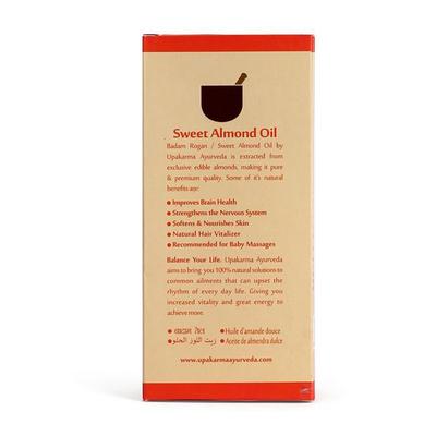 Upakarma Ayurveda Badam Rogan Sweet Almond Oil 200 ml - Personal Care (Ayush)