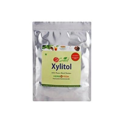 So Sweet 100% Natural 0% Calories Sweetener Xylitol Powder 500 gm - Sugar Substitute