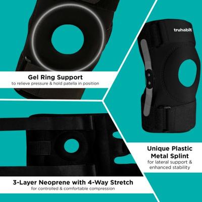 TruHabit Hinged Knee Brace - Black - Knee/Leg Supports