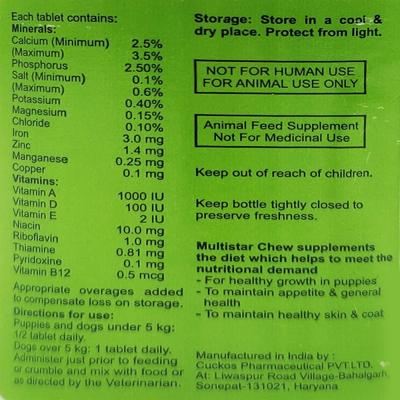 Pet Mankind Multistar Chew Tablet 30's - Pet Healthcare