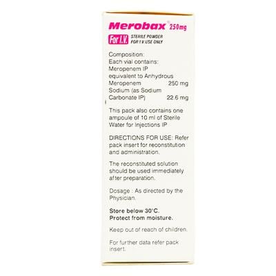 Merobax 250mg Injection 1'S - Bacterial Infections-OBL