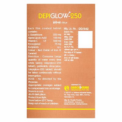 DEPIGLOW 250 Tablet 10's - Supplements-Sup