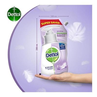 Dettol Germ Protection Liquid Handwash Refill Pouch - Sensitive 750 ml - Hand Wash & Soaps
