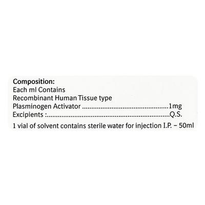 Actilyse 50mg Injection 50ml - Blood Clot-Ant