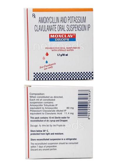 MOX Clav Drops 10ml (N) - Bacterial Infections-Pen