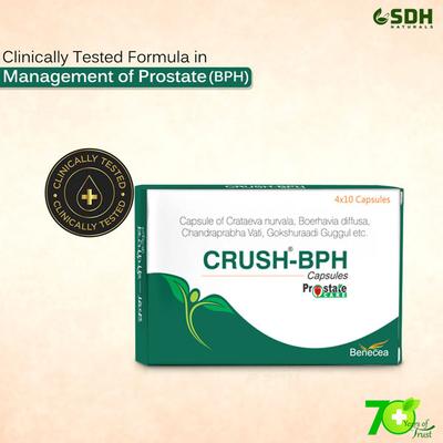 Shree Dhanwantri Herbals Crush-BPH Capsule (Pack of 4 x 10's) - Speciality Medicines