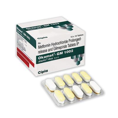 OKAMET GM 1002 Tablet 10's - Diabetes-Ant