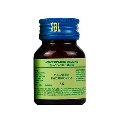 SBL Magnesia Phosphoricum 6X Tablet 25 gm - Triturations (Homeo Tablets)