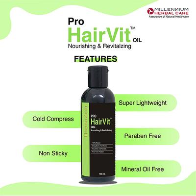 Millennium Herbal Care Pro Hairvit Oil (Pack of 2 x 100 ml) - Hair Oils