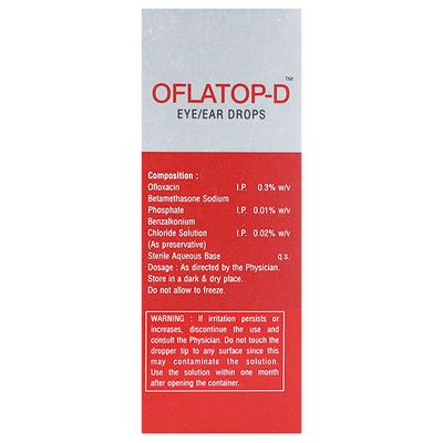 OFLATOP D Eye/Ear Drops 10ml - Eye Infections-Eaa