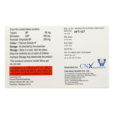 GDMIN TBR 180/96/200 Tablet 10's - Pain relief-Ant
