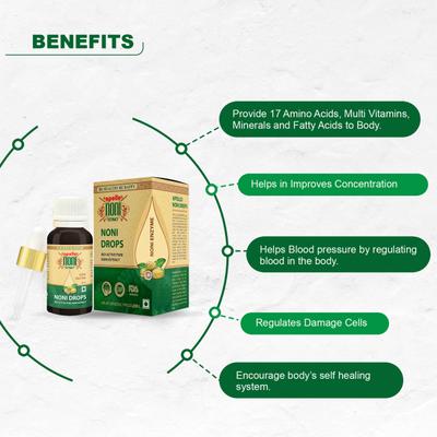Apollo Noni Enzyme Bio-active Pure Noni Extract Drops 20 ml - Health Products