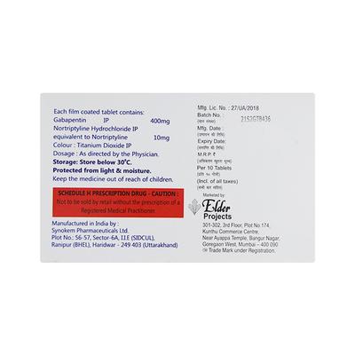 GABAZEN NT Tablet 10's - Neuropathic Pain-Dru