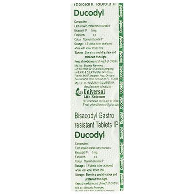 DUCODYL Tablet 10's - Constipation-Lax