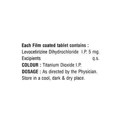 LECETZY 5mg Tablet 10's - Allergies-Ant