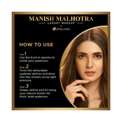 MyGlamm Manish Malhotra Precision Eyebrow Define-Wood Mystique 0.3 gm - Eye Shadow Palettes