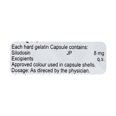 SILIOSTRU 8mg Capsule 10's - Bladder And Prostate Disorders-Dru