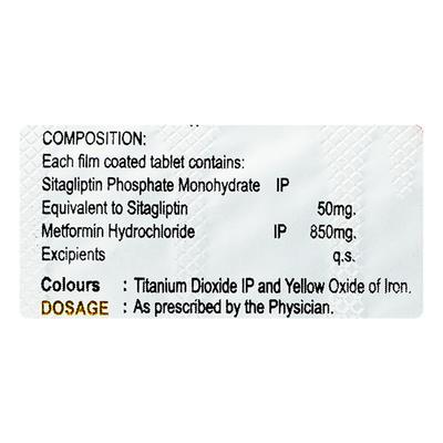 GLIPCRIN M 50/850 Tablet 15's - Diabetes-Ant