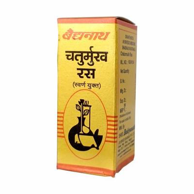 Baidyanath Chaturmukh Ras With Gold Tablet 10's - Speciality Medicines