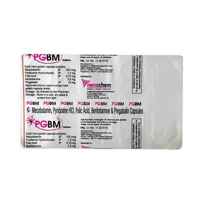 Pgbm Capsule 10'S - Neuropathic Pain-Dru