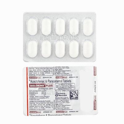 Dolokind Plus Tablet 10'S - Pain relief-Nsa