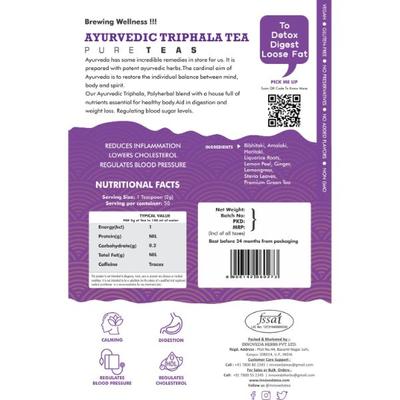 Innoveda Ayurvedic Triphala Tea Whole tea leaves 100 gm - Teas