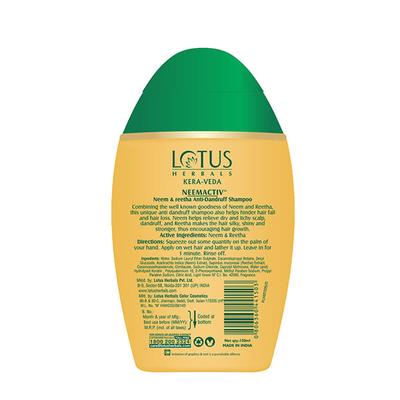 Lotus Herbals Kera-Veda Neemactiv Anti Dandruff Shampoo 150 ml - Shampoos