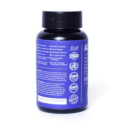 iAYUR Acai Berry 500 mg Veg Capsule 60's - Herbal Dietary Supplement