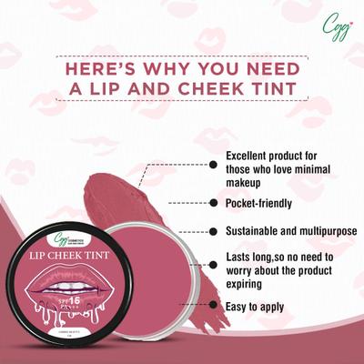 CGG Cosmetics Lip & Cheek Tint Balm SPF 15 - Gimme Mauve (123) 7 gm - Lip Balms
