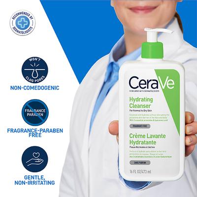 CeraVe Hydrating Cleanser For Normal To Dry Skin 473 ml - Face Wash & Cleansers