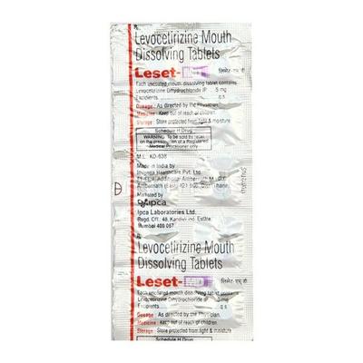 Leset MD Tablet 10'S - Allergies-Ant