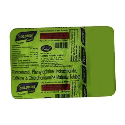 COLDMINE NEW Tablet 10's - Fever-Non