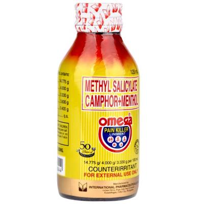 Omega Pain Killer Liniment (Methyl Salicylate Camphor + Menthol) 120 ml - Balm/Ointments