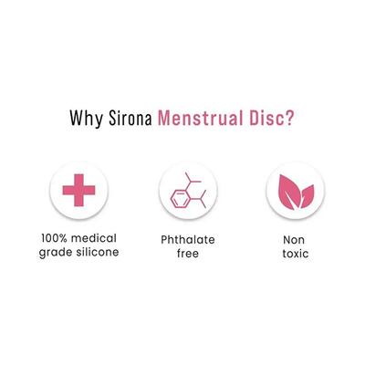 Sirona Reusable Menstrual Cup Disc for Women - Large 1's - Intimate Care