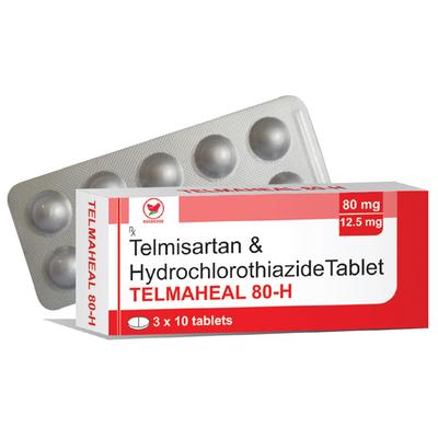 TELMAHEAL H 80 Tablet 10's - Hypertension-Ang