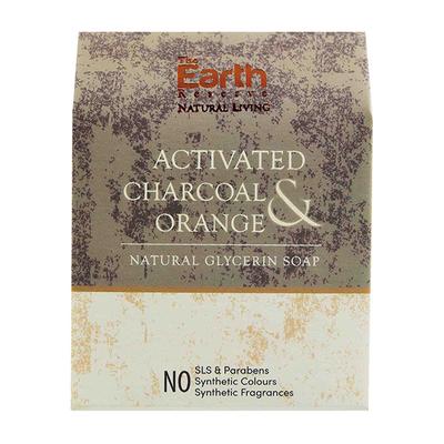 The Earth Reserve Natural Glycerin Soap - Activated Charcoal & Orange 100 gm - Soaps