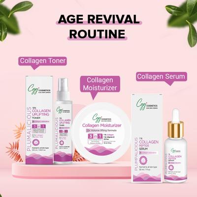 CGG Cosmetics Collagen Peptide Night Facial Serum - Anti-Aging, Anti-Wrinkle 30 ml - Face Serum