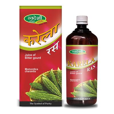 Swadeshi Ayurved Karela Ras Juice 500 ml - Ayurvedic Juices