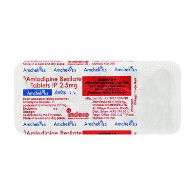 Amchek 2.5mg Tablet 10'S - Hypertension-Cal
