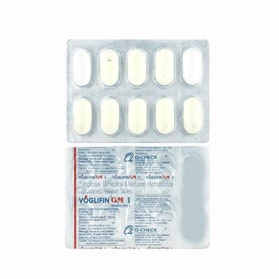Voglifin GM 1mg Tablet 10'S - Diabetes-Ant