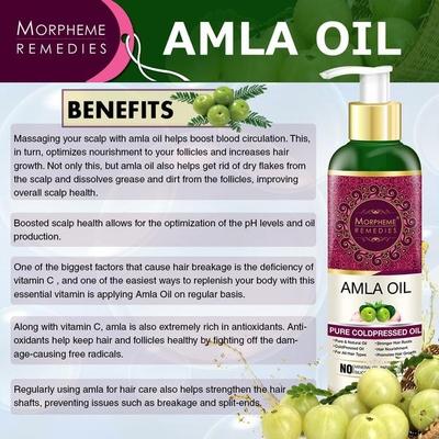 Morpheme Remedies Pure Amla Hair Oil 200 ml - Hair Oils