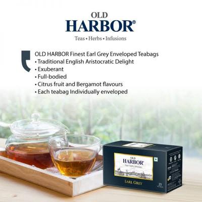 Old Harbor Tea Bags - Earl Grey 25's - Green/Herbal Teas