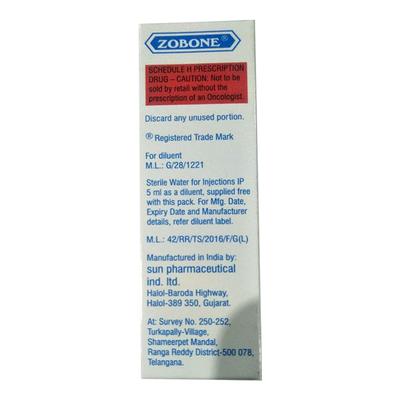 Zobone 4mg Injection 1's - Bone Metabolism-Age