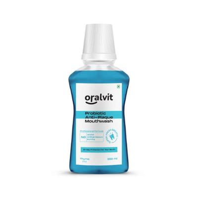Oralvit Probiotic Anti Plaque Mouthwash - Mild Thyme 300 ml - Mouthwash