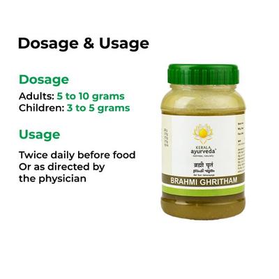 Kerala Ayurveda Brahmi Ghritham 150 ml - Speciality Medicines