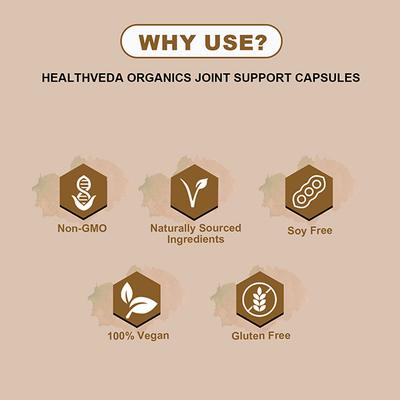 Health Veda Plant Based Joint Support 1000 mg Veg Capsule 60's - Calcium And Minerals