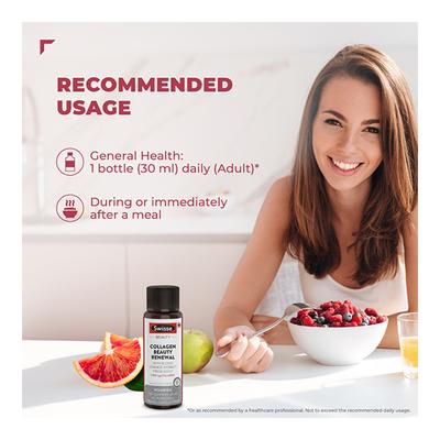 Swisse Collagen Beauty Renewal Energy Drink - Orange Flavour 30 ml - Hair & Skin